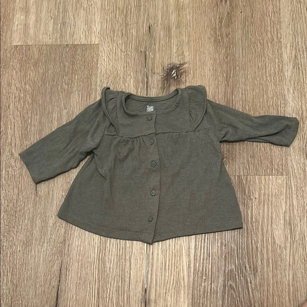 Carter’s Kids Olive Green Button-Up Shirt